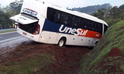 Ônibus que saiu de Erechim e passou por Passo Fundo se envolve em colisão na BR-386