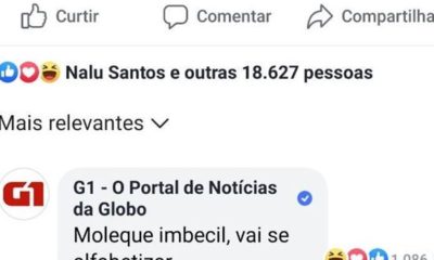 “Moleque imbecil”, diz o G1 no Facebook sobre menino que subiu no carro de Bolsonaro no 7 de setembro