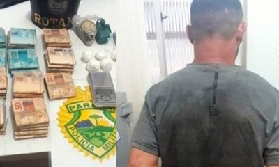 Traficante natural de Aratiba é preso com mais R$ 53 mil no PR