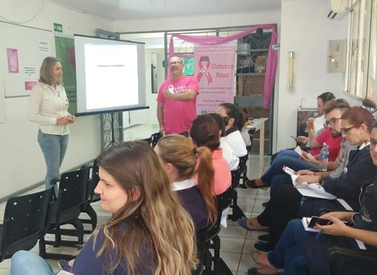 Servidores da Saúde de Marcelino Ramos participam de palestra sobre doença de Fabry