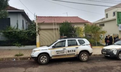 Ladrão arromba porta residência e é preso e flagrante, em Erechim