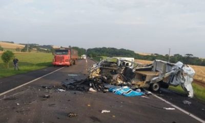 Acidente entre van e ônibus com torcedores do Grêmio na BR-386 deixa um morto e vário feridos